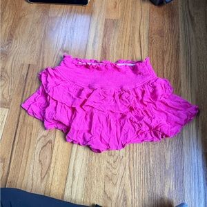 Pink mini ruffle skort - women’s s